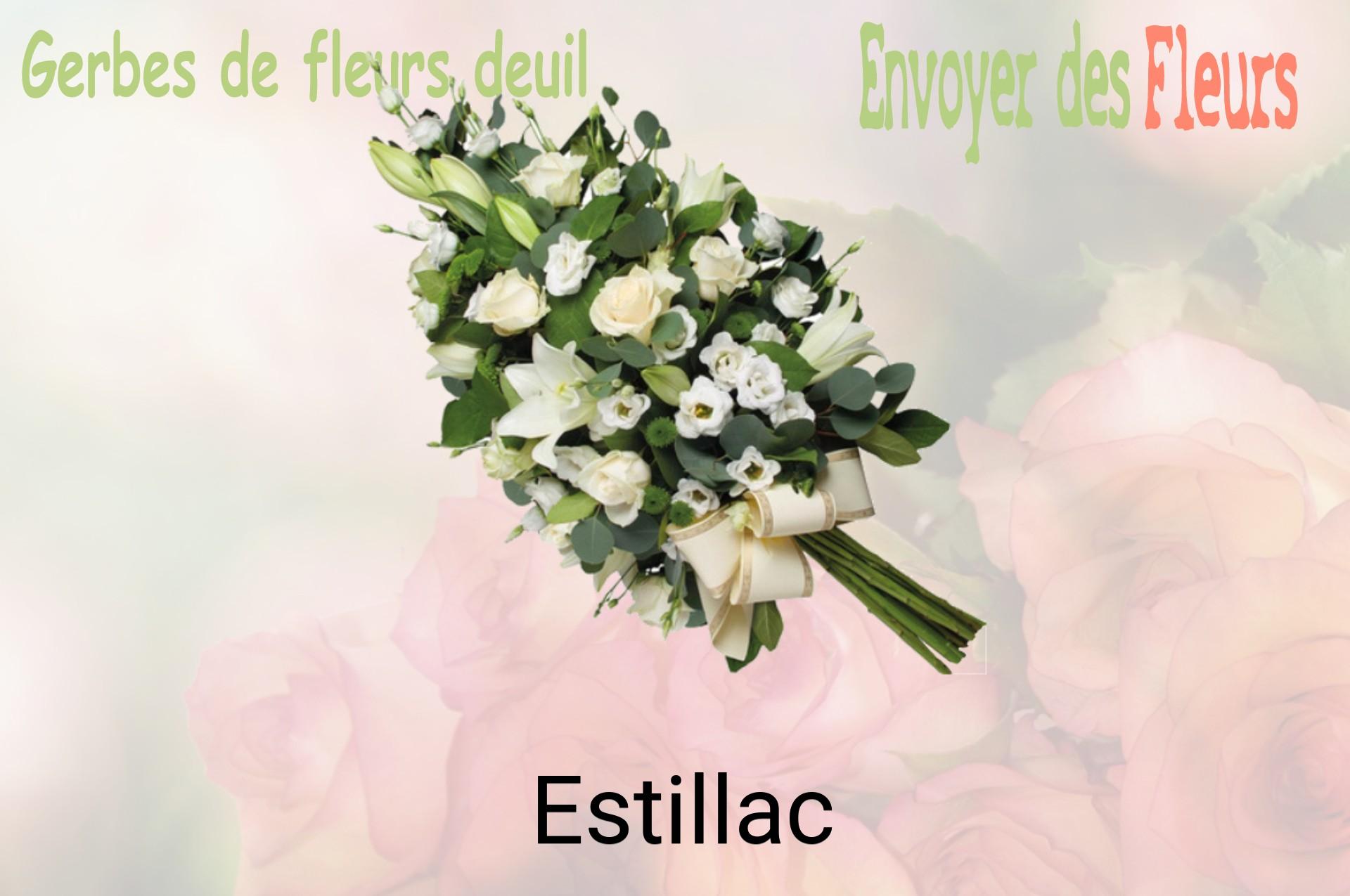 Gerbe de fleurs de deuil livrée à Estillac